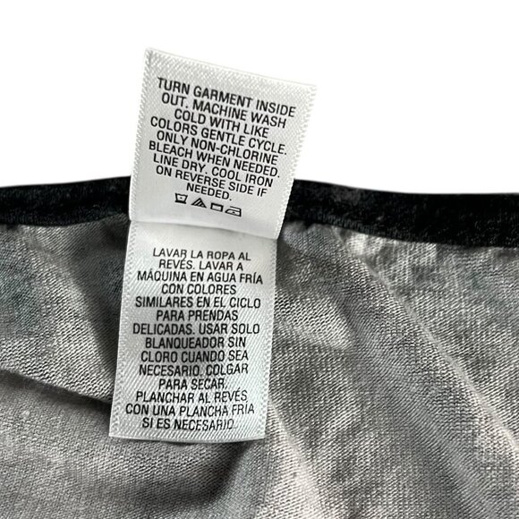 Joe Boxer Womens Tie Dye Camisole Blouse Size 1X/2X Black & Gray V-Neck Tassels - Picture 4 of 16